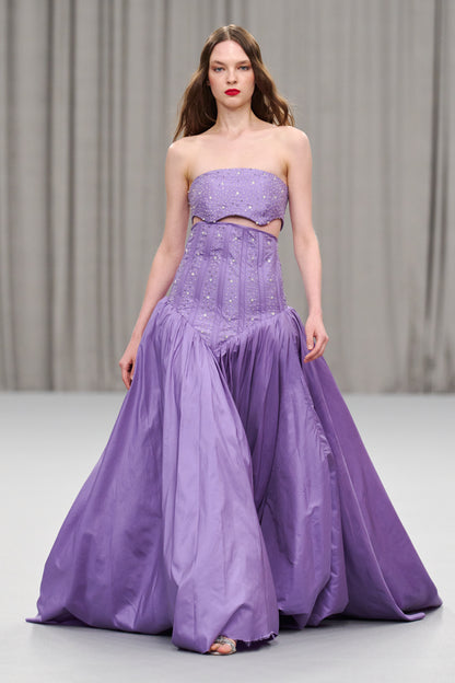 Fioletowy with Original Swarovski Embellishment